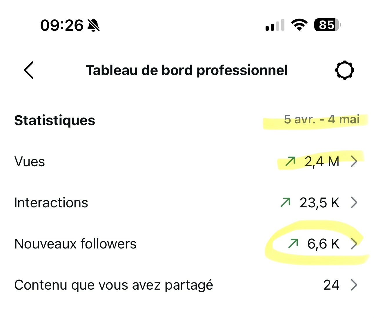 Capture résultat